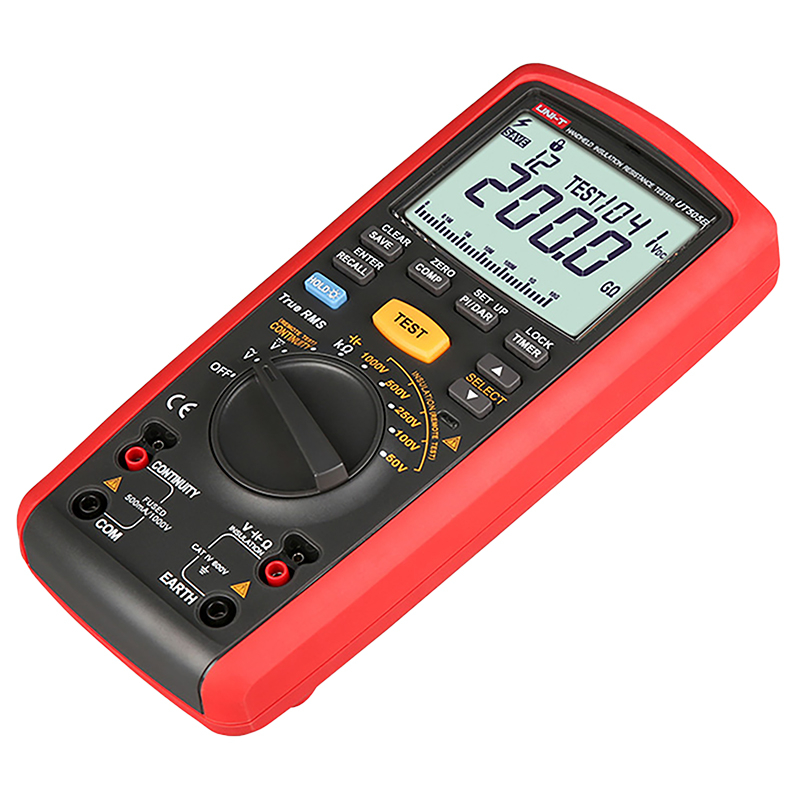 Tester Rezistenta Izolatie Uni-T UT505B, 50V-1000V Test, Izolatie 20GOhm, Autoscalare, Continuitate, Oprire Automata [4]