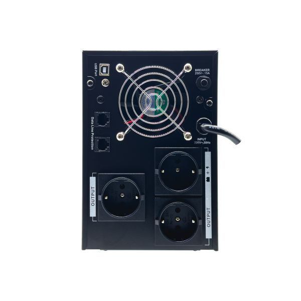 UPS 3100VA 1800W cu Stabilizator si Management, 3x Schuko, Ecran LCD si 4x Acumulator 12V 9Ah, TED Electric [4]