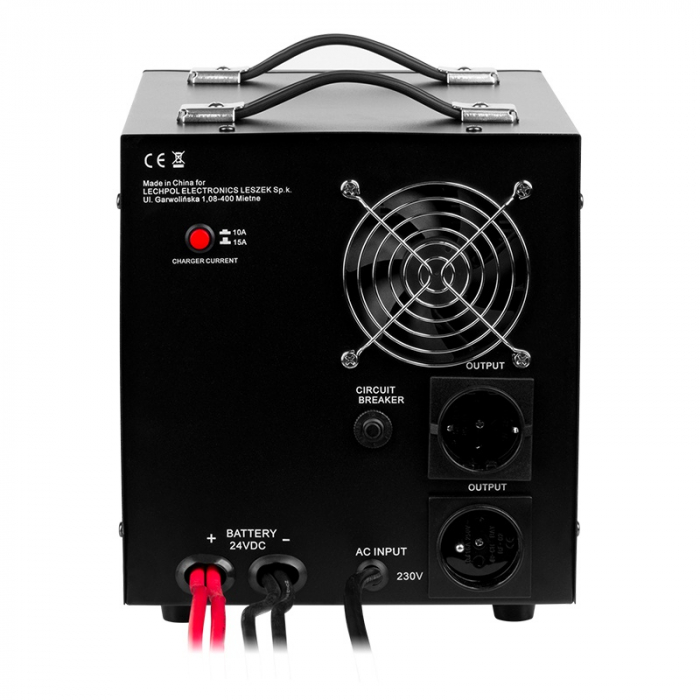 UPS pentru centrala termica cu unda sinusoidala pura, display LED 2600VA 1800W, utilizeaza 1 acumulator 24V (neinclus), Kemot URZ3429B [3]