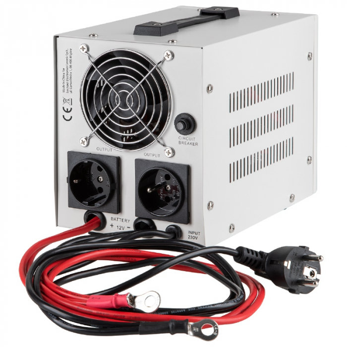 Ups Centrala Termica Pentru Baterii De 12V, 500W, 800Va, Display Led, Sinusoida Pura, Kemot, Urz3405 [2]