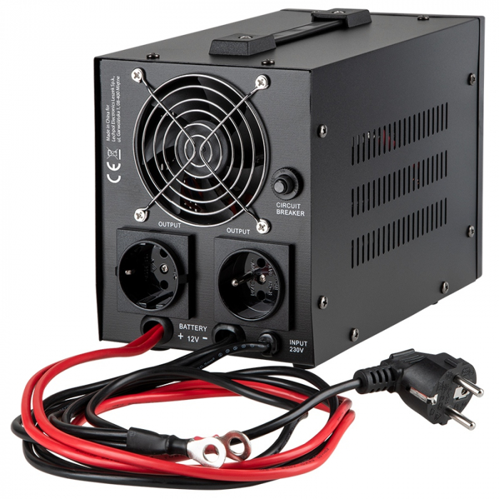 Ups Pentru Baterii De 12V, Potrivit Pentru Centrale Termice, Sinus Pur, 500W, Kemot Prosinius Urz3405B [2]