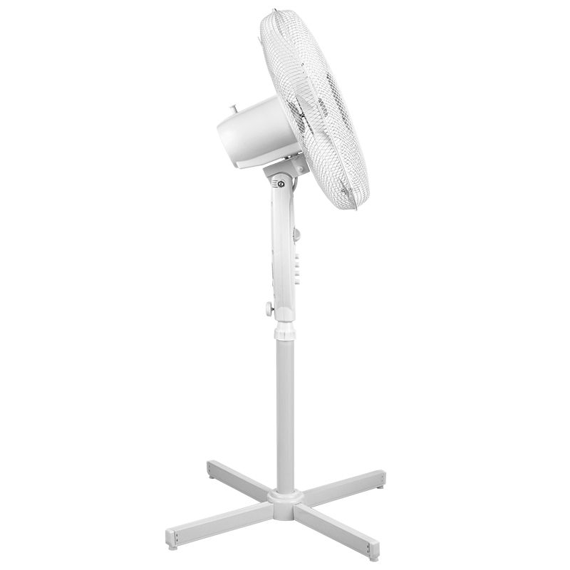 Ventilator cu picior, Teesa 3 viteze, Alb, 45 W, Miscare de oscilatie, Inaltime reglabila 125 cm, Diametru 43cm [4]