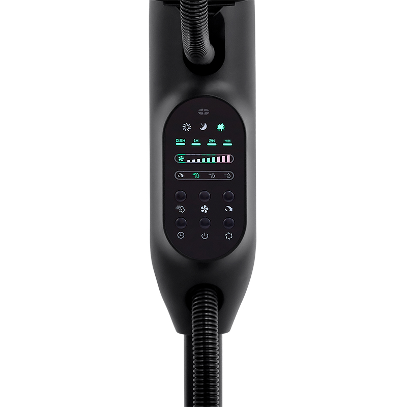 Ventilator cu picior si pulverizare apa, 3 viteze, ceata, 75W, negru, Teesa [6]