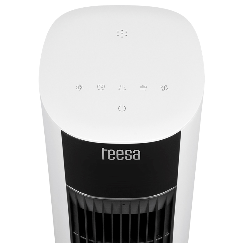 Ventilator turn cu rezervor de apa, 3 viteze, display LED, 60W, telecomanda, Teesa [7]