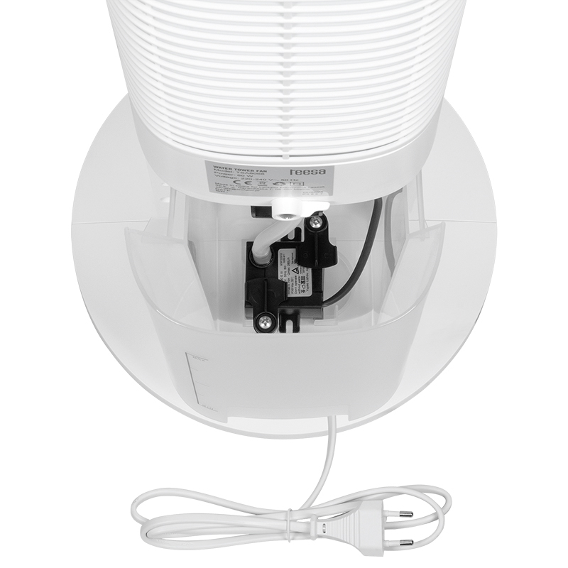 Ventilator turn cu rezervor de apa, 3 viteze, display LED, 60W, telecomanda, Teesa [8]