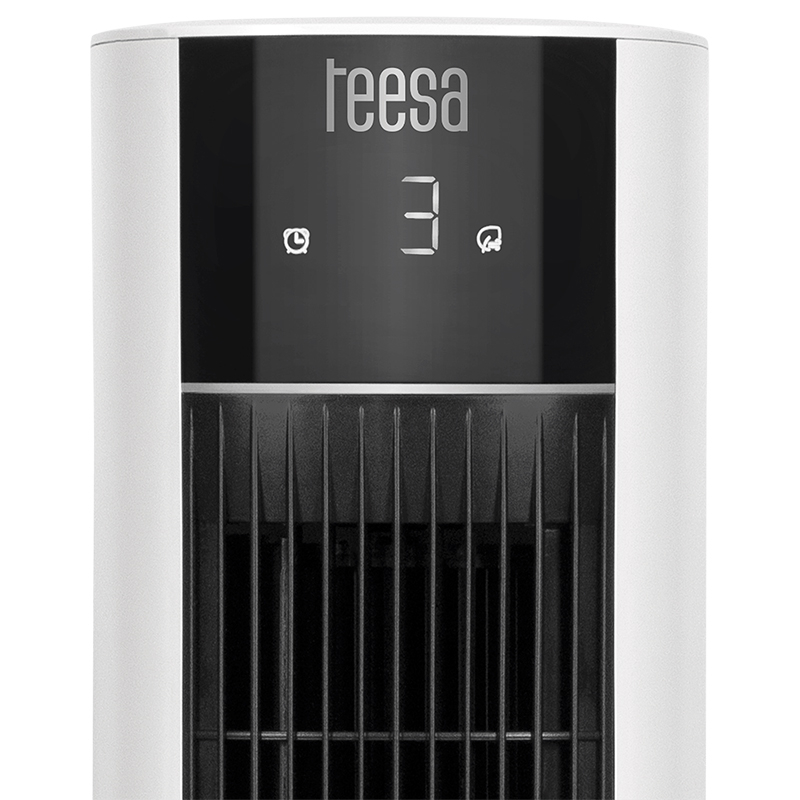 Ventilator turn cu rezervor de apa, 3 viteze, display LED, 60W, telecomanda, Teesa [5]