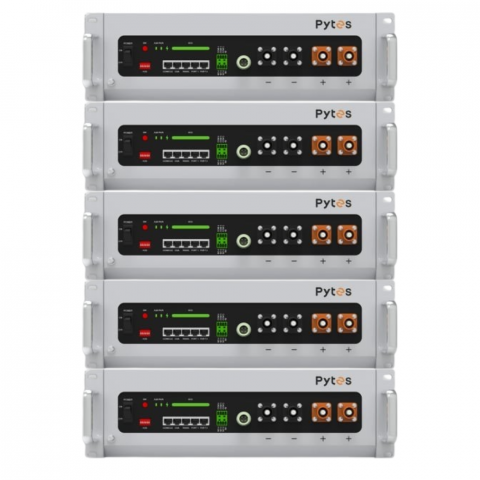 Acumulatori de stocare - 5X Acumulator solar LiFePO4 5.12kWh 51.2v 100Ah Pytes V5a