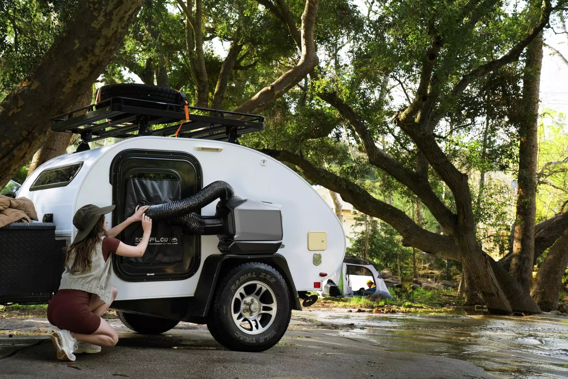 Aer conditionat portabil Ecoflow Wave 3, 1800W, IPX4, Gri [10]