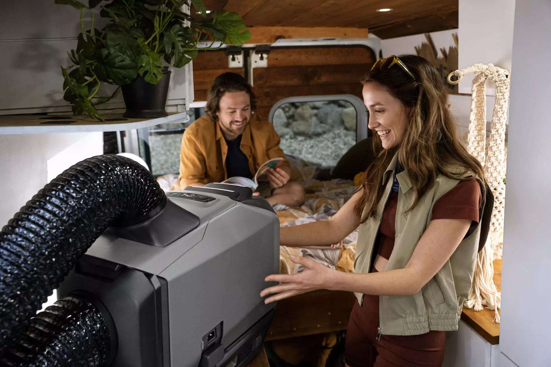 Aer conditionat portabil Ecoflow Wave 3, 1800W, IPX4, Gri [11]