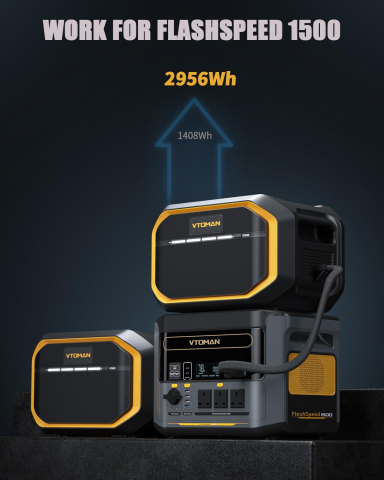 Baterie de extensie VTOMAN FlashSpeed 1500 (gri) [5]