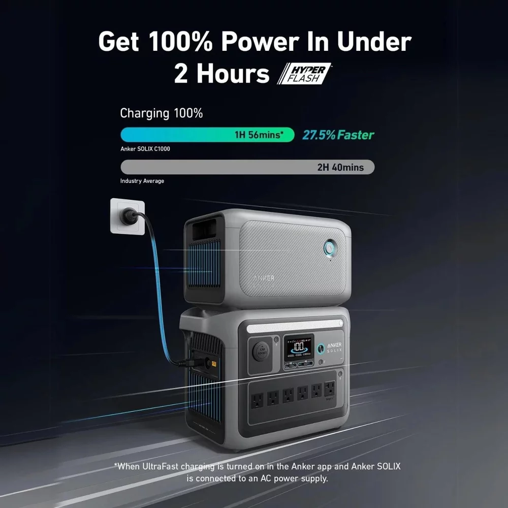 Baterie suplimentara Anker Solix BP1000X pentru statia de alimentare portabila Anker Solix C1000X, 1056Wh [8]
