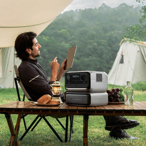 Baterie suplimentara EcoFlow River 3 Plus EB300, 286Wh, Negru [6]