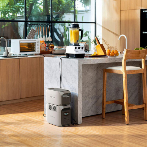 Baterie suplimentara EcoFlow Seria Delta 3, 1024Wh, Gri [4]