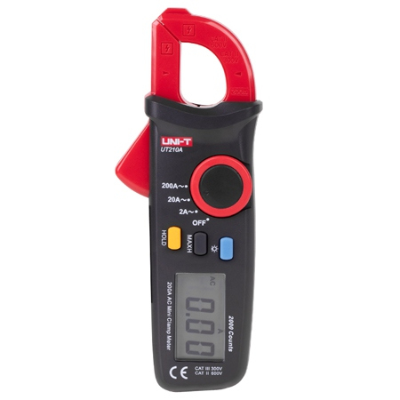 Clampmetre - Clampmetru Digital Uni-T UT210A, 200A AC, Autoscalare, Iluminare Fundal, Oprire Automata, Compact