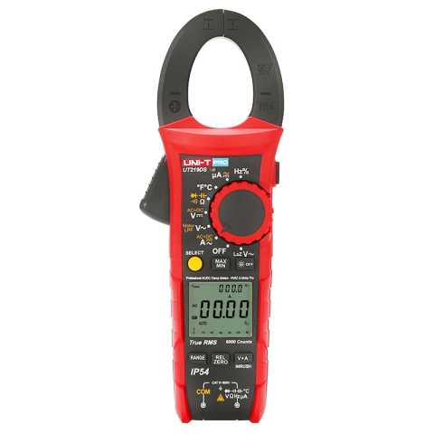 Clampmetru Digital Uni-T UT219DS, True RMS, Temperatura 1000°C, 600A AC, IP54, CAT III 600V, Autoscalare [1]