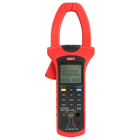 Clampmetre - Clampmetru Digital Uni-T UT243, True RMS, USB, Tip Furca, Curent AC/DC 60A, NCV, Autoscalare, Iluminare