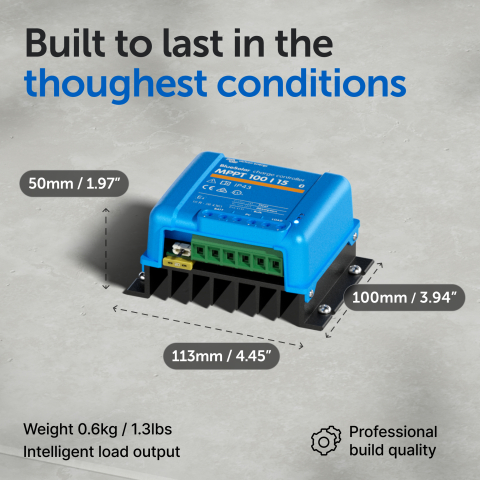 Controler solar MPPT Victron BlueSolar 100/15, 15A pentru sisteme solare 12V si 24V [5]