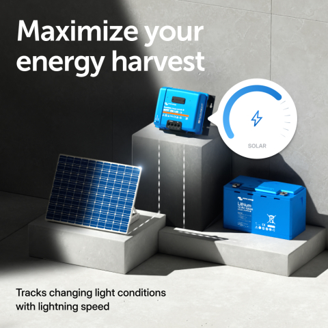 Controler solar MPPT Victron BlueSolar 150/60-Tr – 12V/24V/48V, 60A, pentru sisteme solare mari si baterii de capacitate mare [5]