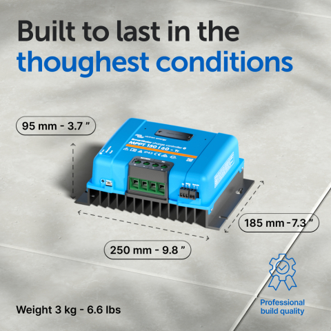 Controler solar MPPT Victron BlueSolar 150/60-Tr – 12V/24V/48V, 60A, pentru sisteme solare mari si baterii de capacitate mare [4]