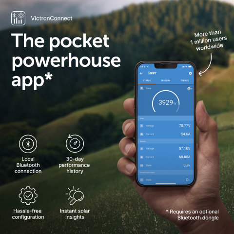 Controler solar MPPT Victron BlueSolar 75/10, 10A pentru sisteme solare compacte 12V si 24V [9]