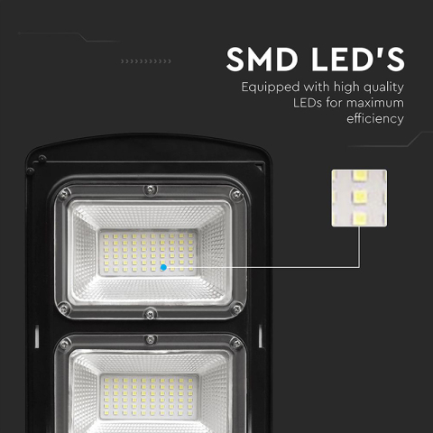 Corp iluminat stradal solar LED 12W 6400K IP65 pentru exterior, Alb rece [6]