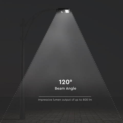 Corp iluminat stradal solar LED 6W 6400K IP65 pentru exterior, Alb rece [7]