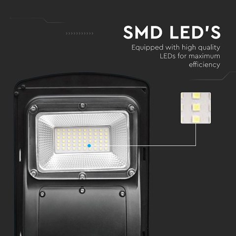 Corp iluminat stradal solar LED 6W 6400K IP65 pentru exterior, Alb rece [6]