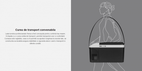 Frigider auto cu compresor, 13l, 20°C la -22°C, alimentare DC 12/24V, 100–240V AC, Afisaj led [10]