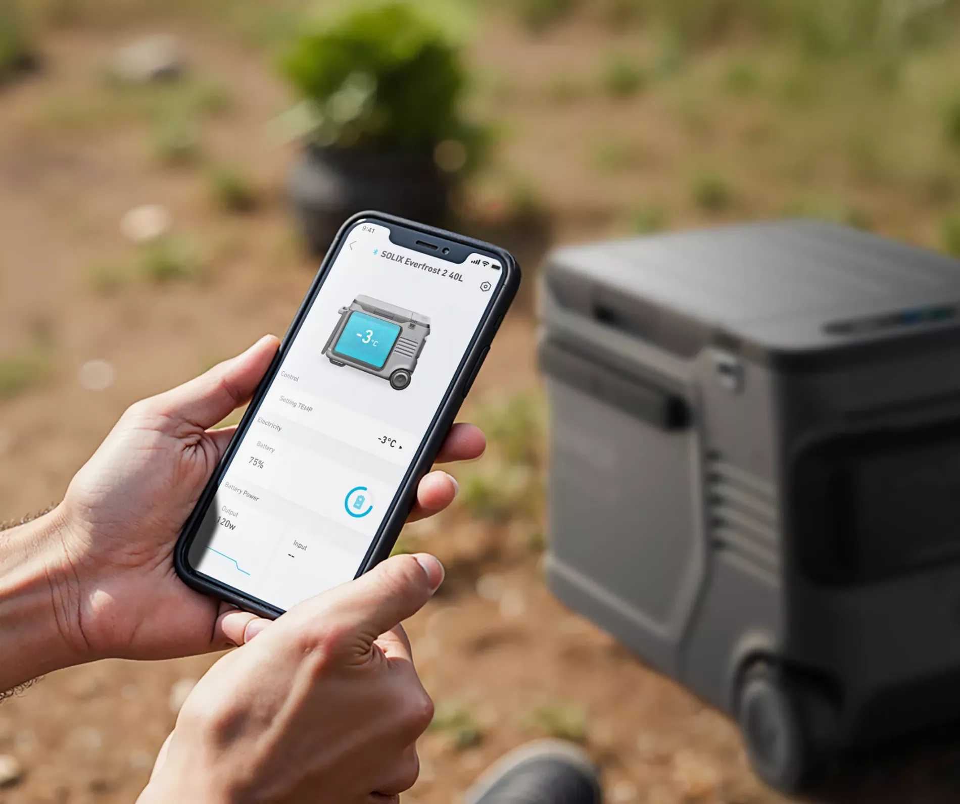 Frigider portabil Anker Solix EverFrost 2 Powered Cooler 23L, cu baterie inclusa, Gri [8]