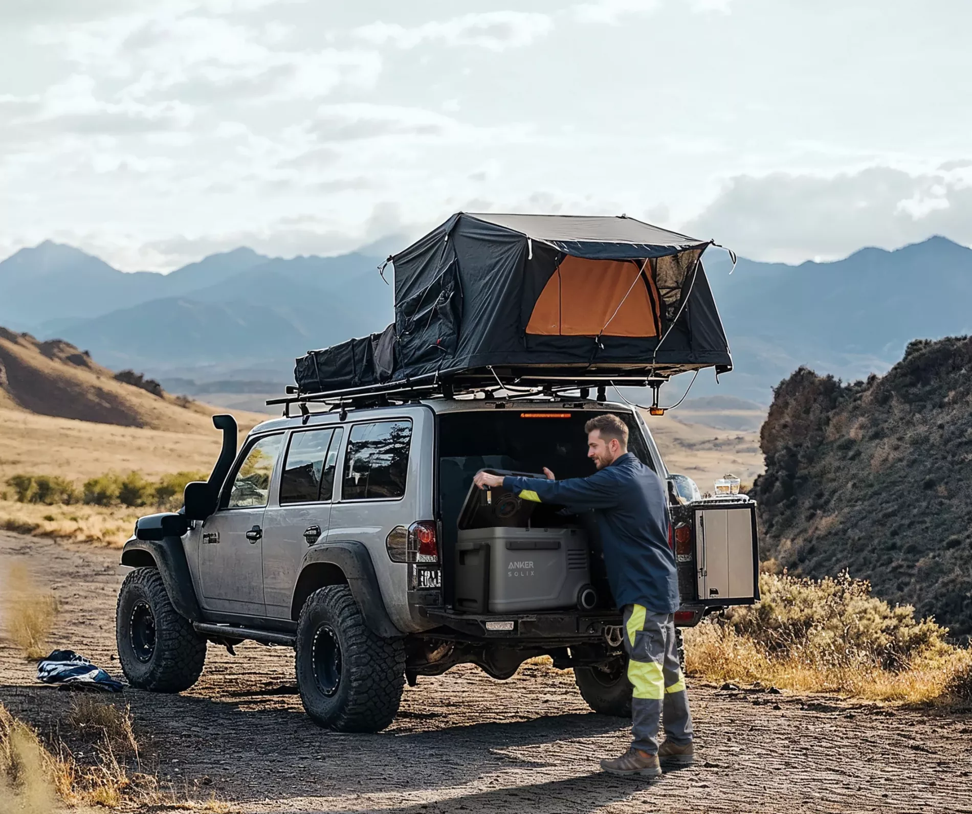 Frigider portabil Anker Solix EverFrost 2 Powered Cooler 23L, cu baterie inclusa, Gri [5]