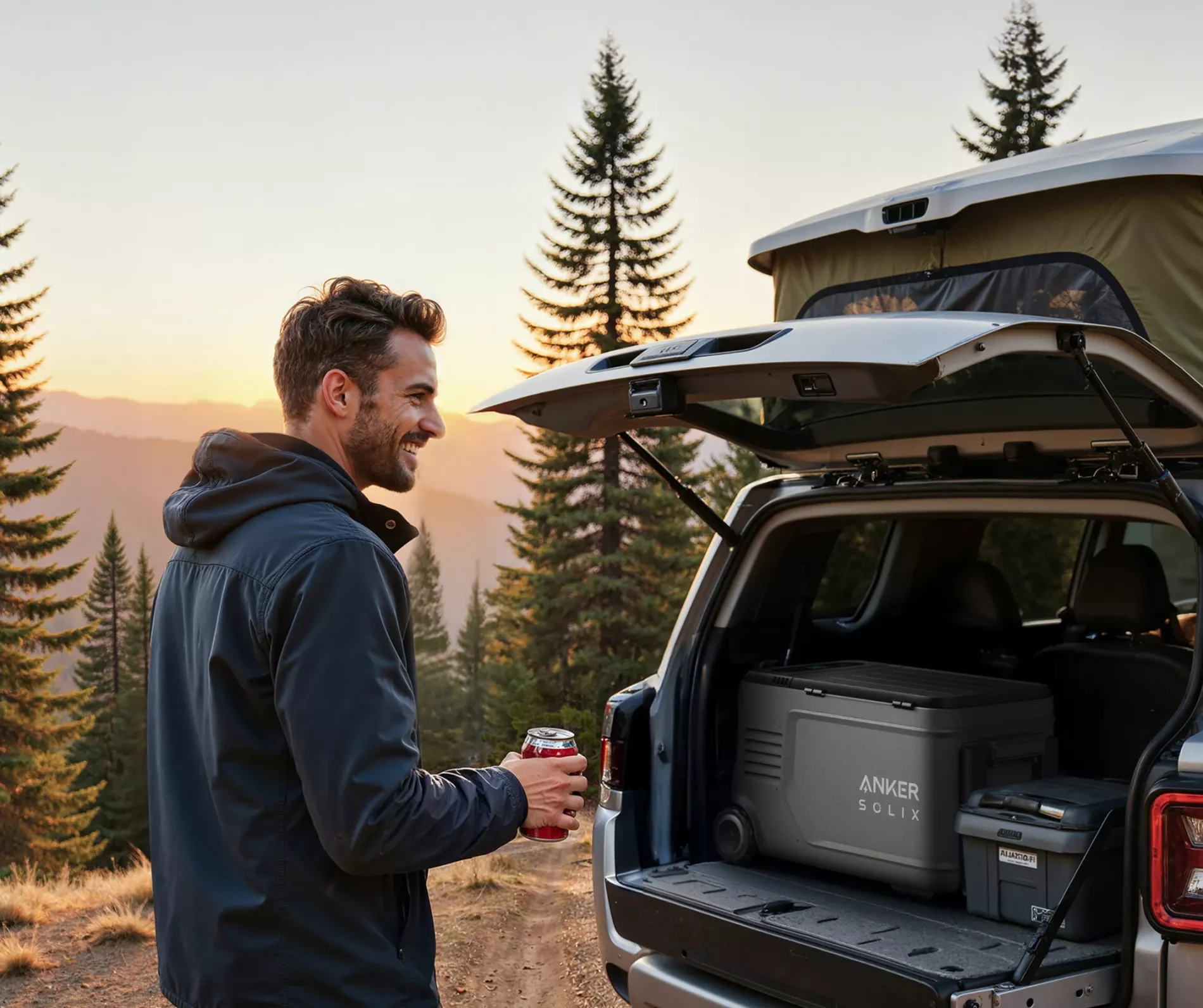 Frigider portabil Anker Solix EverFrost 2 Powered Cooler 23L, cu baterie inclusa, Gri [7]