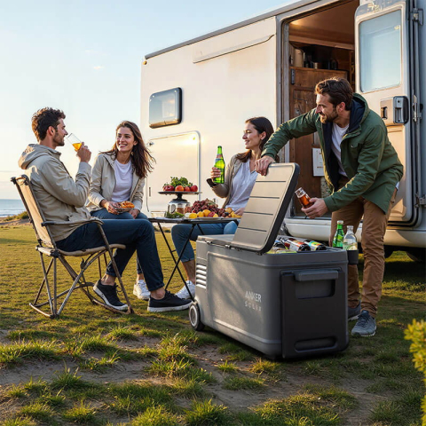 Frigider portabil Anker Solix EverFrost 2 Powered Cooler 58L, cu baterie inclusa Gri [20]