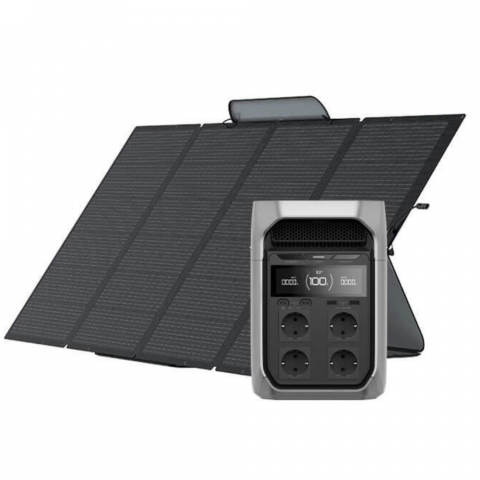 Kit Generator Solar Portabil 1024Wh 1800W EcoFlow Delta 3 Plus + panou 400W [1]