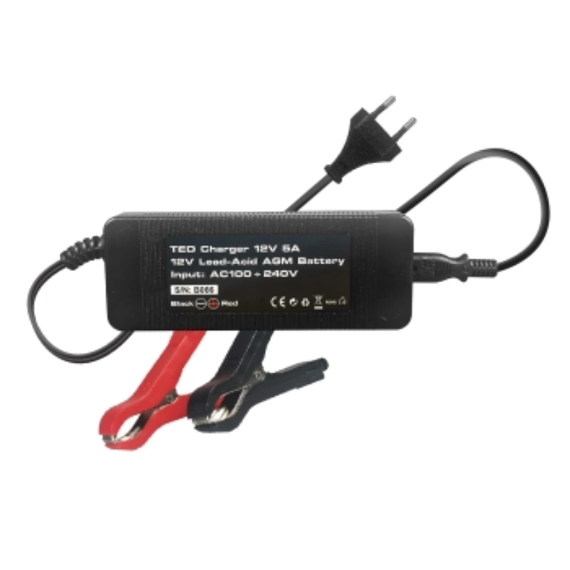 Incarcatoare de retea - Incarcator Acumulator 12V Putere Incarcare 5A, Incarca Baterie Pana La 100 Ah, Ted Electric Ted003560