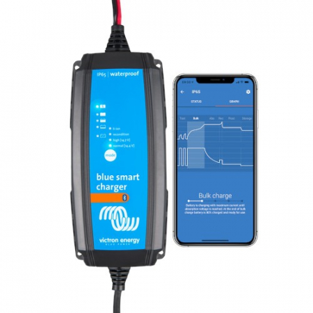 Incarcatoare de retea - Incarcator Acumulatori 12V 15A Cu Bluetooth, Victron Energy Blue Smart Ip65 Charger 12/15 + Dc Connector