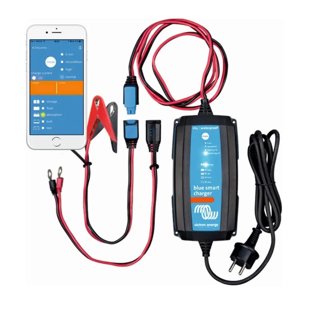 Incarcatoare si Redresoare - Incarcator redresor inteligent Victron Energy Blue Smart IP65 24V 5A, pentru baterii auto si moto (AGM, Gel, Li-ion, Deep Cycle), functie mentenanta si desulfatare