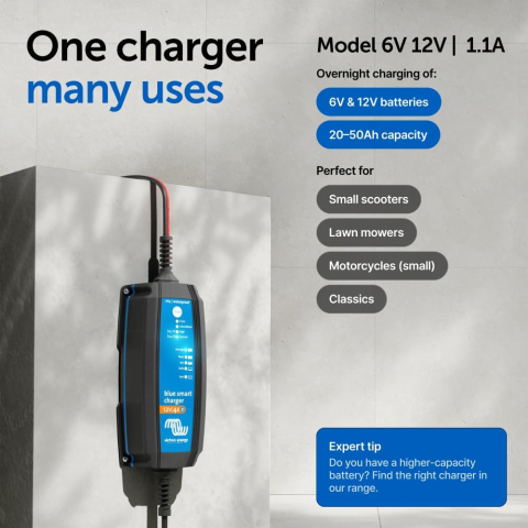 Incarcator redresor inteligent Victron Energy Blue Smart IP65S 12V 4A, cu Bluetooth, pentru baterii auto, moto, AGM, Gel, Li-ion si LiFePO4, functie mentenanta si recuperare baterie, DC Connector incl [7]