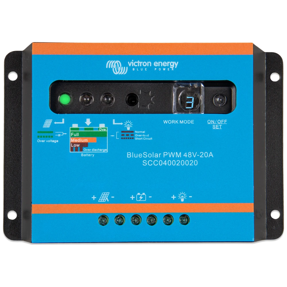 Incarcatoare solare - Incarcator Solar 48V 20A Victron Energy Bluesolar Pwm-Light 48V-20A
