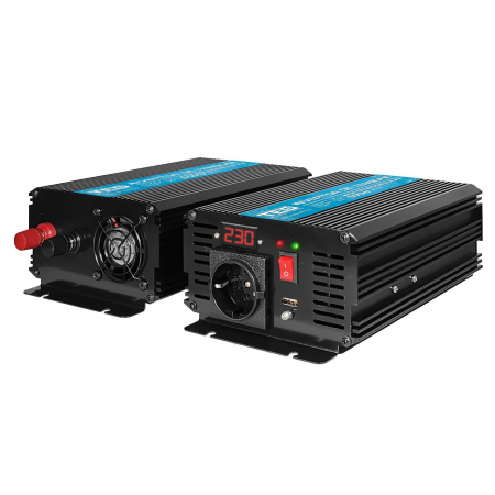 Invertor sinus pur 500W 12V 230V, varf 1000W, pentru auto, panouri solare, rulota, casa si cabana [2]