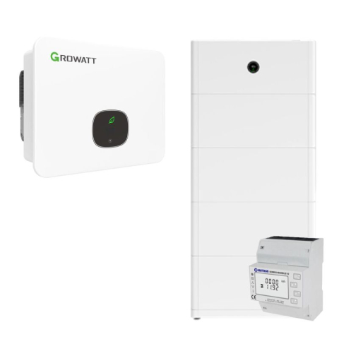 Sisteme fotovoltaice hibrid - Invertor hibrid Growatt MID 25KTL3-XH de 25 kW trifazat cu set de stocare solara de 20 kWh