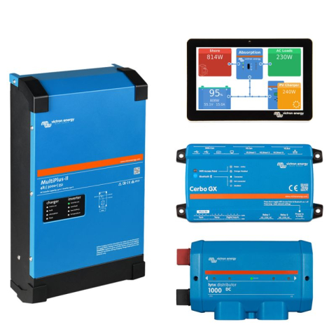 Kit fotovoltaic 4.8kWh cu baterie Pylontech LiFePO4 si invertor Victron MultiPlus II 48/3000 Monofazat pentru casa si off-grid [2]