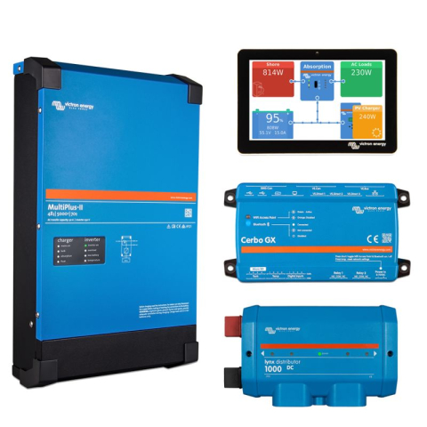 Kit fotovoltaic 7kWh cu baterie Pylontech LiFePO4 si invertor Victron MultiPlus II 48/5000 Monofazat pentru casa si off-grid [2]
