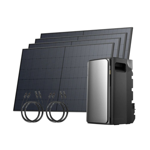 Kituri solare pentru balcon - Kit fotovoltaic de balcon EcoFlow STREAM Ultra 1,92kWh cu 4 panouri de 450W