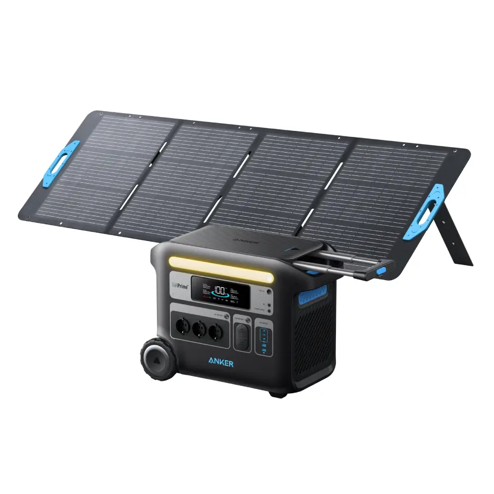 Generatoare Solare Anker - Kit Generator Solar 2048Wh 2400W Anker Solix F2000 (PowerHouse 767) + panou solar 200W