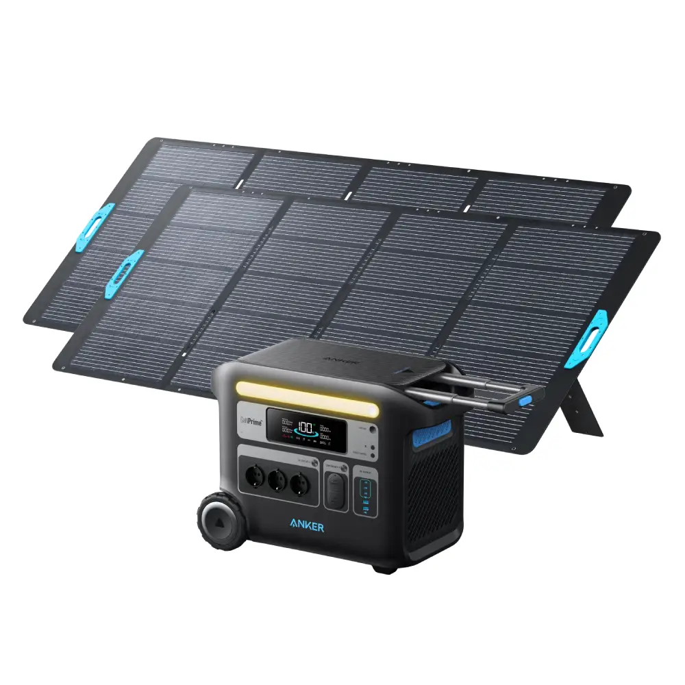 Generatoare Solare Anker - Kit Generator Solar 2048Wh 2400W Anker Solix F2000 (PowerHouse 767) + panou solar 400W (2x)