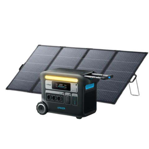 Kit Generator Solar 2048Wh 2400W Anker Solix F2000 (PowerHouse 767) + panou solar 400W [0]