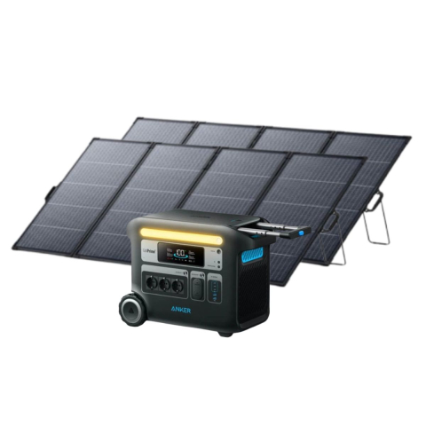 Generatoare Solare Anker - Kit Generator Solar 2048Wh 2400W Anker Solix F2000 (PowerHouse 767) + panou solar 400W (2x)