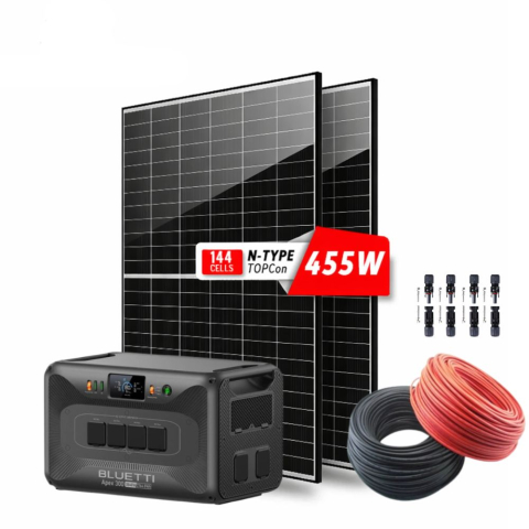 Kit generator solar 3840W 2765Wh Bluetti Apex 300 + 2 panouri 455W CanadianSolar [0]