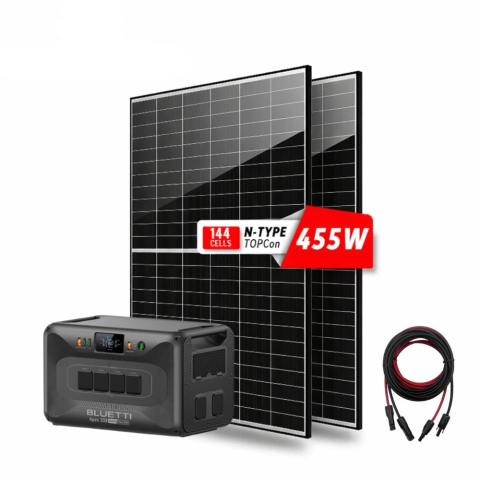 Generatoare Solare Bluetti - Kit generator solar 3840W 2765Wh Bluetti Apex 300 + 2 panouri 455W CanadianSolar
