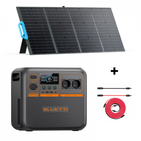 Portable Solar Generators - Kit Generator Solar Bluetti Premium 200 V2 2700W 2074Wh + panou 200W